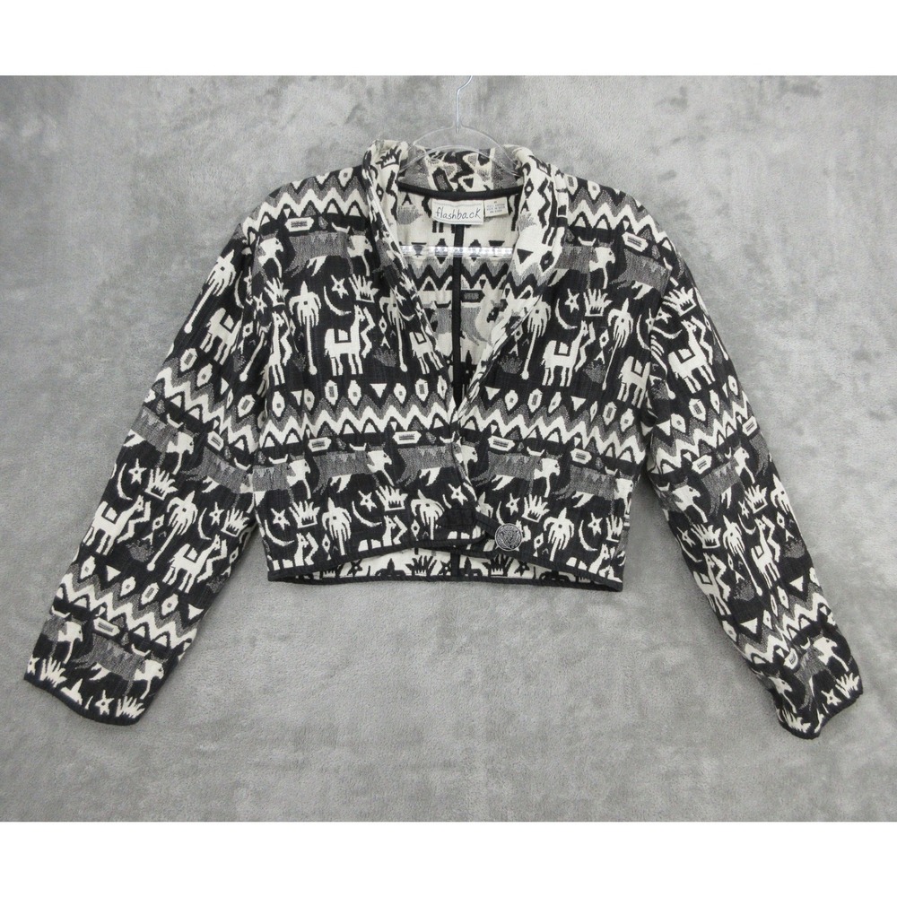 Flashback Jacket Women Size M Tribal Bolero Western Southwestern Boho Cropped‎